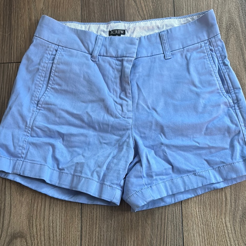 J. Crew Blue Bermuda Shorts with Tailored Fit